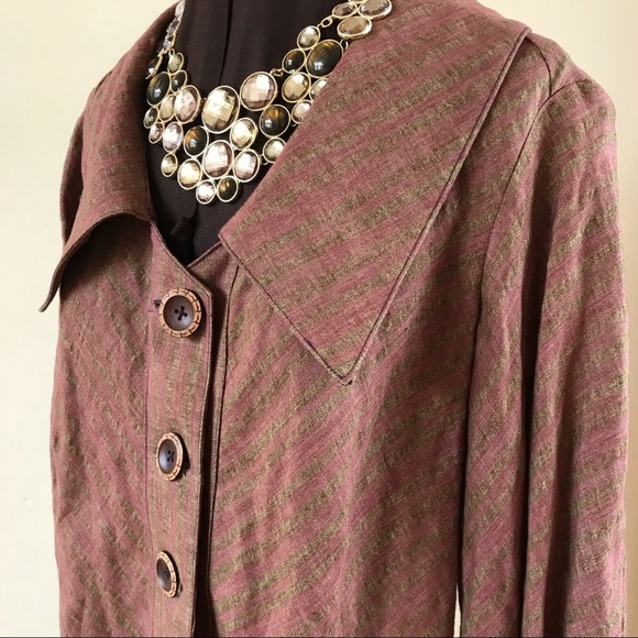 ❤️ SOLD ❤️ NWT AIMEE G DANIELLA LINEN JACKET - Picture 2 of 8